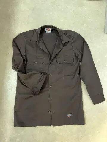 Dickies 브라운 긴팔 셔츠 32/33