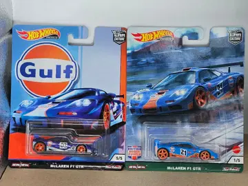 Hot Wheels McLaren F1 GTR 걸프 컬러 2대 세트