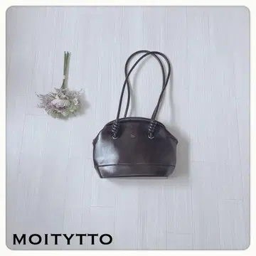 [새상품급] 모이튀트 뉘앙스 숄더백 가마구치 브라운
