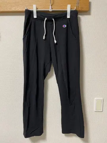 Champion 블랙 조거 팬츠 L