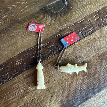 옷토옷토 반다이 모리나가 오징어와 가다랑어 리얼 키링
