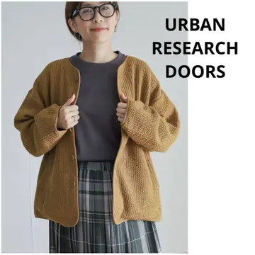 URBAN RESEARCH DOORS 퀼트 노카라 자켓