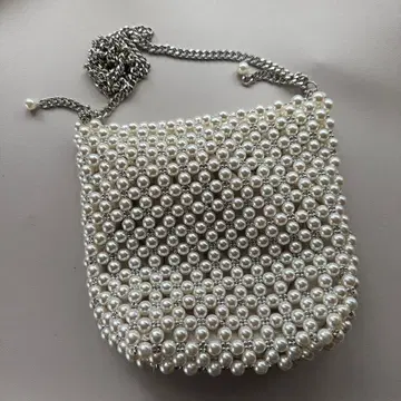 ZARA 펄풍 비즈 숄더백