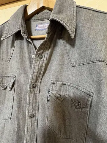 BLUE BLUE 블루블루 그레이 데님 셔츠