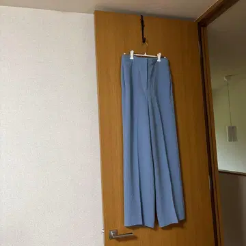 띠어리 와이드 팬츠 블루