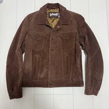 USA schott 샷 스웨이드 트래커 가죽 자켓 38