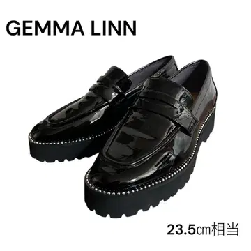 [ 새상품급 ] GEMMA LINN 제마린 스터드 로퍼 에나멜 37