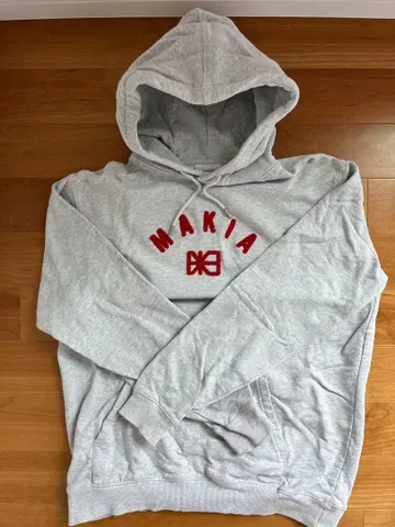 MAKIA 그레이 XL 후드 부착 후드티