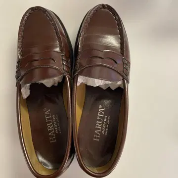 HARUTA 브라운 로퍼 2E