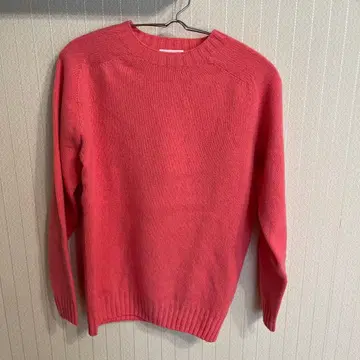 Morris&Sons 울 100% 니트 코랄 핑크