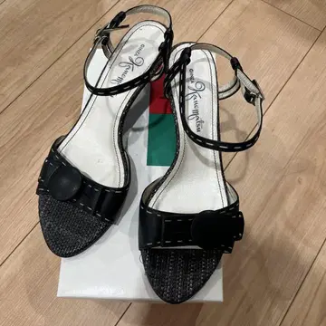 긴자 카네마츠 블랙 샌들 26cm