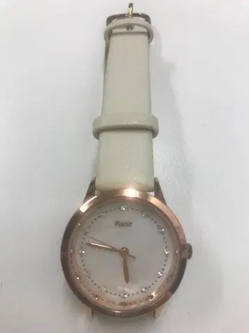 Plaisir  여성용 손목시계 샴페인 골드 x 화이트
