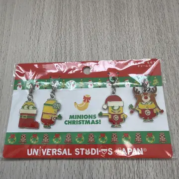 미니언 크리스마스 키링 4개 세트