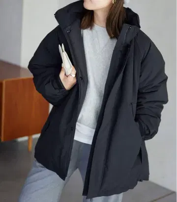 새상품 슬로브 이에나 워셔블 충전솜 몬스터 후드티 블루종