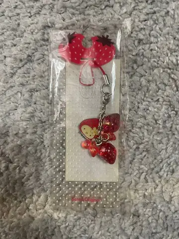 산리오 헬로키티 스트랩 이치고 이빠이 마스코트 2008년제