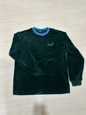 xlarge 롱 티셔츠 벨로아 벨벳