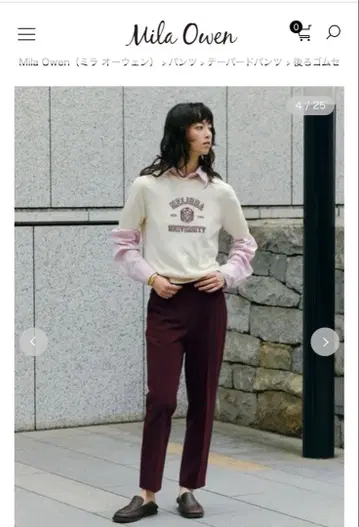 미라 오웬 Mila Owen 팬츠 네이비 여성용