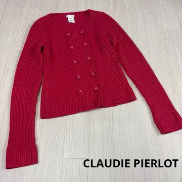 CLAUDIE PIERLOT 리브 가디건 레트로 y2k 핑크 계열