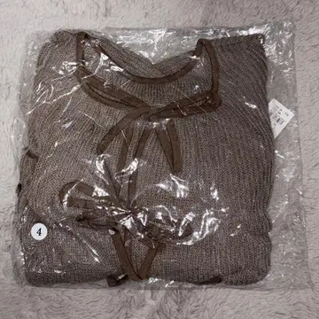PUNYUS 프론트 리본 가디건