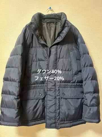 남성용 UNIQLO 다운 자켓 네이비