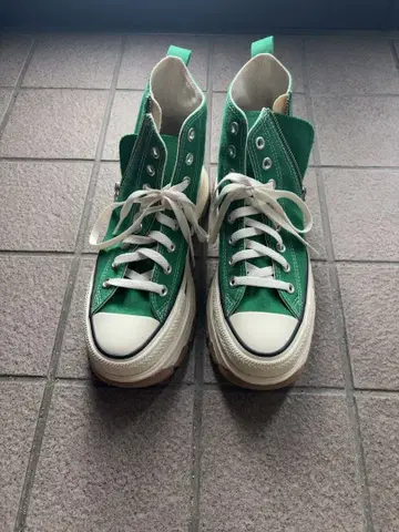 ALL STAR 그린 하이컷 스니커즈