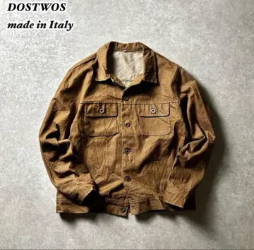 유로 구제 의류 DOSTWOS 이탈리아제 브라운 데님 자켓