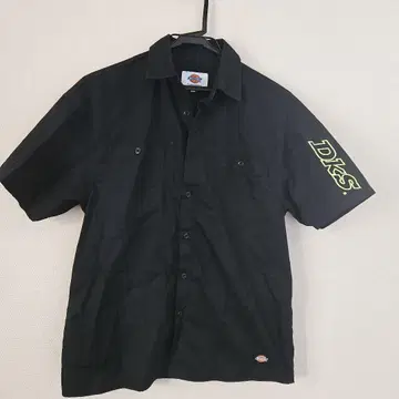 Dickies 반팔 워크 셔츠 블랙