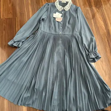 mPetit by misako 긴팔 플리츠 원피스 시마미사 4L