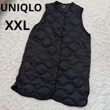 [빅 사이즈] UNIQLO 블랙 XXL 울트라 라이트 다운 롱 베스트