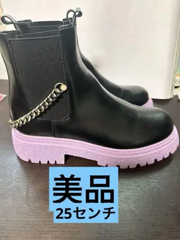 사이드 고어 부츠 새상품급 25cm