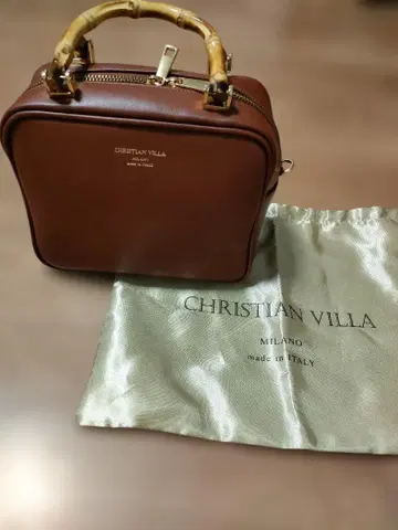 CHRISTIAN VILLA 2way 대나무 숄더백 스퀘어
