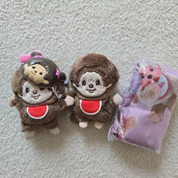 몬치치 몬치치짱 인형 배지 에코백 가면