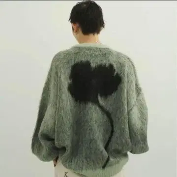 Knuth Marf shaggy flower knit(unisex)