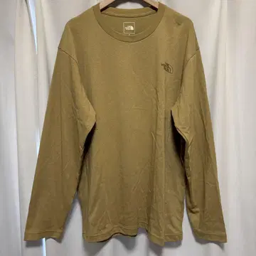 THE NORTH FACE 베이지 긴팔 티셔츠