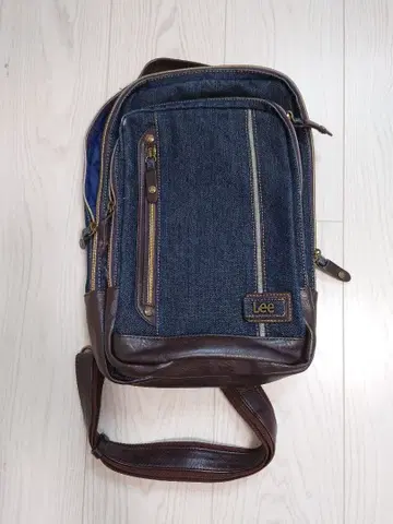 리 숄더백 데님