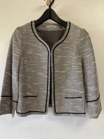 노카라 트위드 자켓