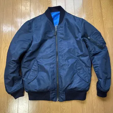 AVIREX MA-1 무지 안감 파랑