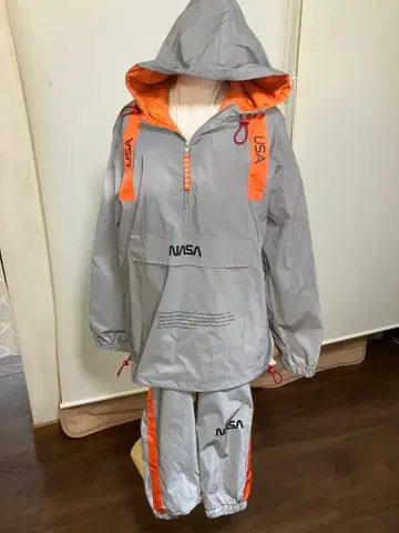 NASA 아노락 자켓 그레이/오렌지