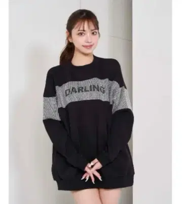 새상품급 darich 크리스탈 로고 풀오버