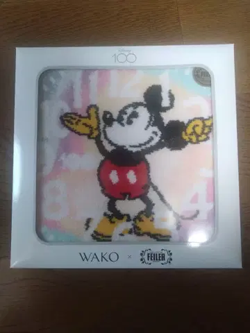 WAKO 페이러 미키 손수건 Disney 100 한정판