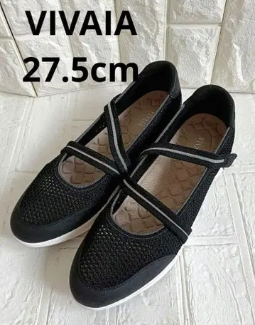 VIVAIA 블랙 플랫슈즈 스트랩 포함 새상품급 27.5