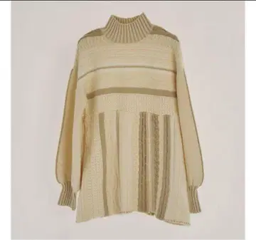 [ Eaphi ] strata design knit ivory