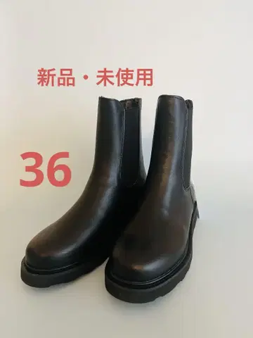 VINILO [고명유자 셀렉] 미들 부츠 36 사이드 고어 부츠