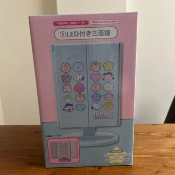 [ 새상품, 미개봉 ] 스누피 LED 부착 삼면경 제일복권