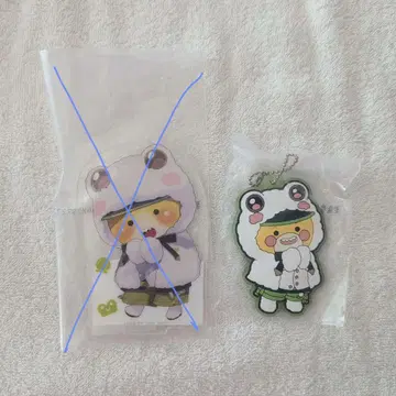 컬러풀 피치 시바님 제일복권 아크릴 스탠드 러버 키링