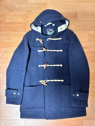 Gloverall 네이비 더플 코트 남성용