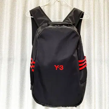 Y-3 백팩 블랙 레드