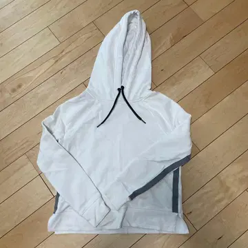 Calvin Klein 화이트 후드 부착 후드티