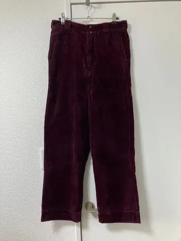 BEAMS BOY 버건디 코듀로이 팬츠