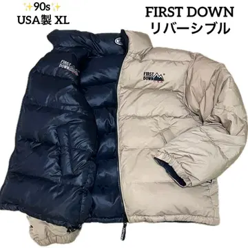 90s 퍼스트 다운 리버서블 다운 자켓 2WAY XL